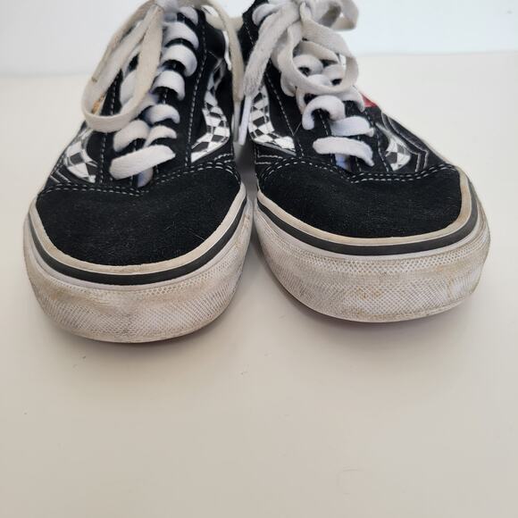 Vans Old Skool Checker Floral Black Cherry Butterfly Embroidery Women 5.5 - Picture 2 of 10